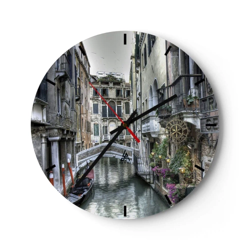 Orologio da parete - Orologio in Vetro - Da secoli in silenziosa riflessione - 40x40 cm