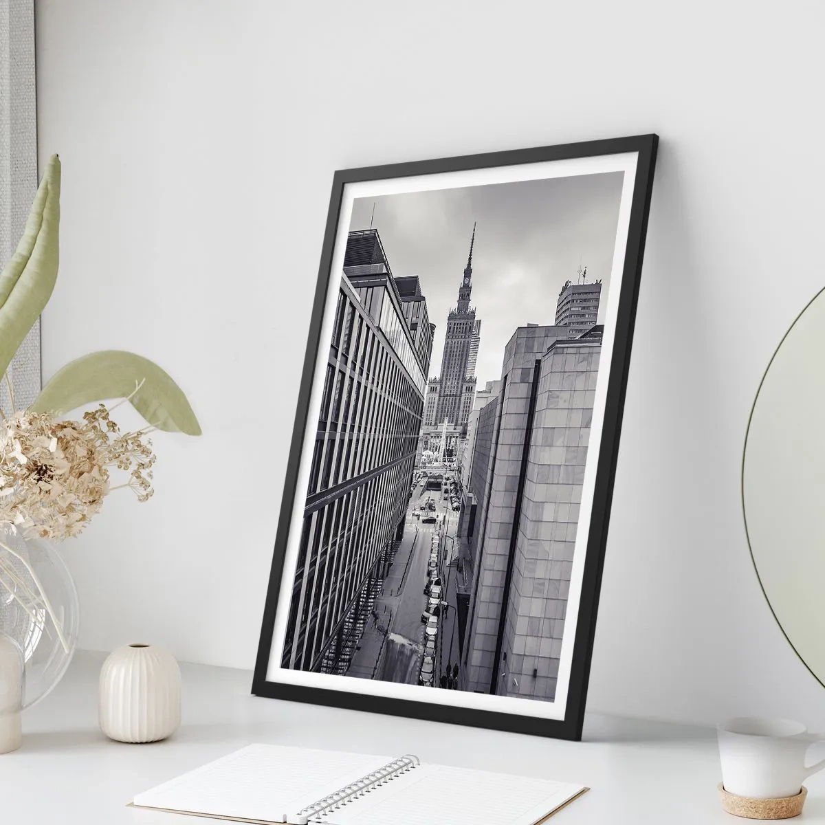 Poster in cornice nera - La valle di Varsavia - 70x100 cm