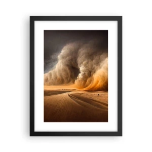 Poster in cornice nera - L'ira del deserto - 30x40 cm