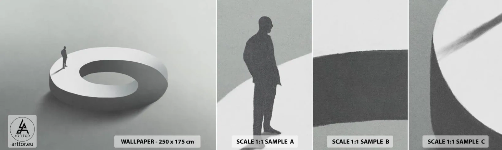 Campione Di Fotomurale Standard Eco - Prova a cavartela - Uomo, 3D, Uomo d'affari - 100x30 cm