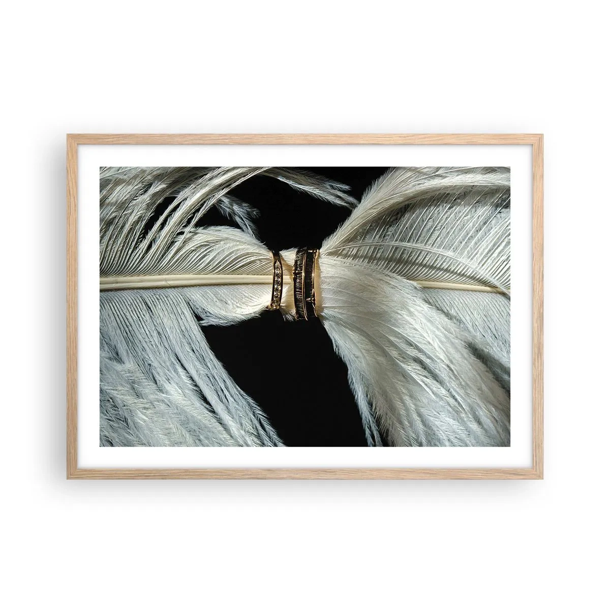 Poster in cornice rovere chiaro - ...e non ti lascerò... - 70x50 cm