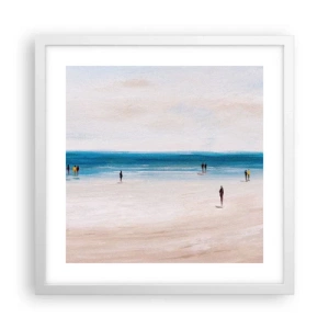 Poster in cornice bianca - Un bisogno naturale - 40x40 cm