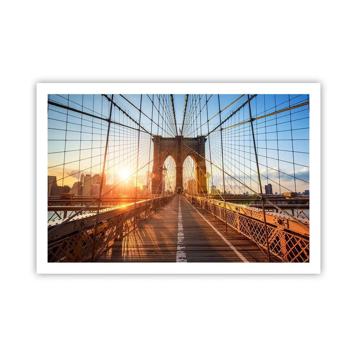 Poster - Sul ponte d'oro - 91x61 cm