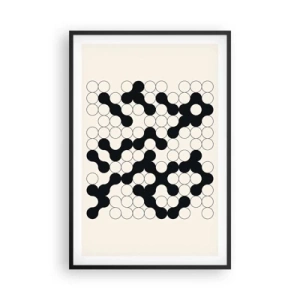 Poster in cornice nera - Gioco cinese: variazione - 61x91 cm