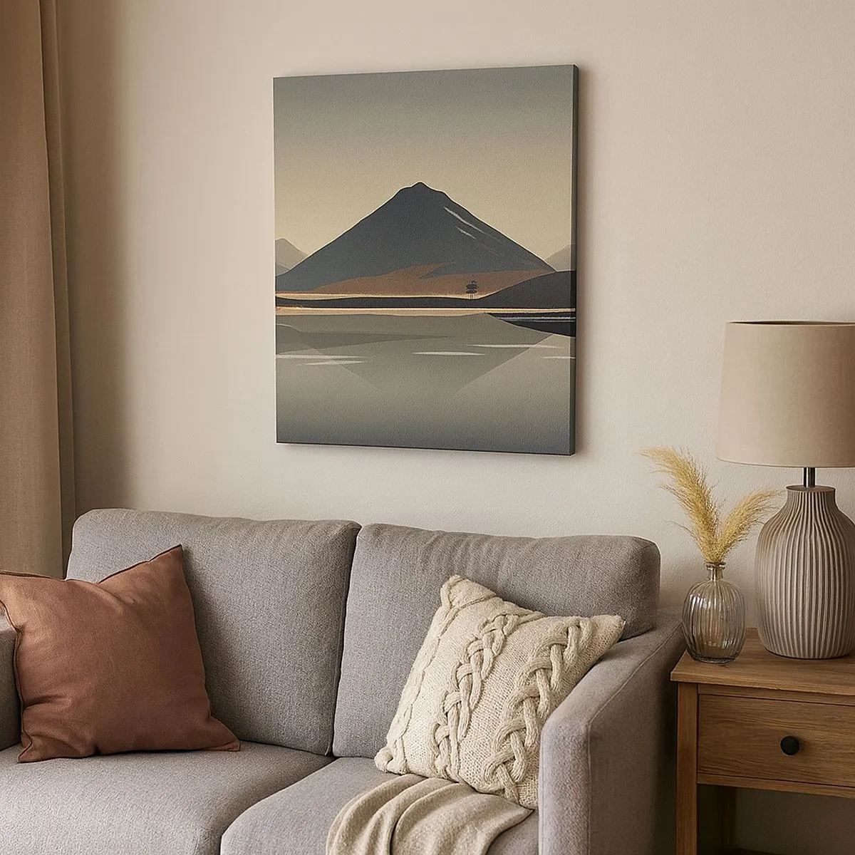 Quadro su tela - Stampe su Tela - Immagine speculare - 30x30 cm