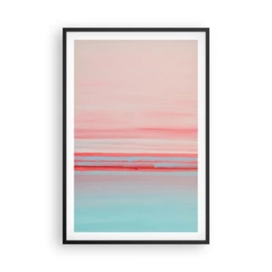 Poster in cornice nera - Astrazione all'alba - 61x91 cm