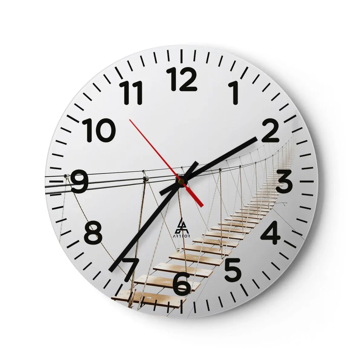 Orologio da parete - Orologio in Vetro - Dove ti porta? - 30x30 cm