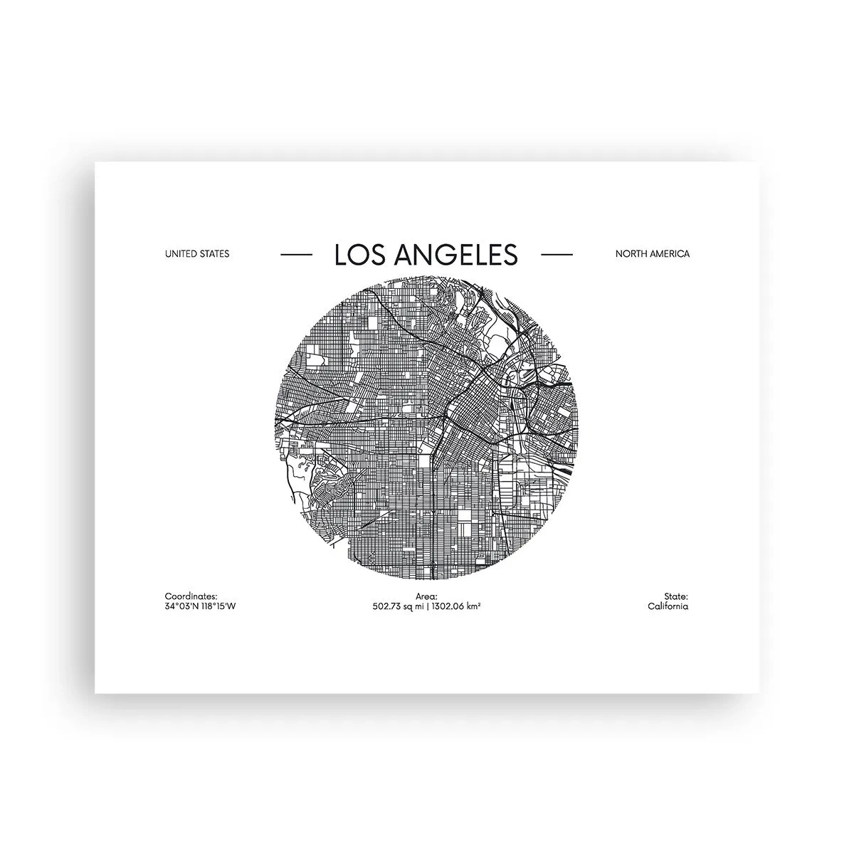 Poster - Anatomia di Los Angeles - 50x40 cm