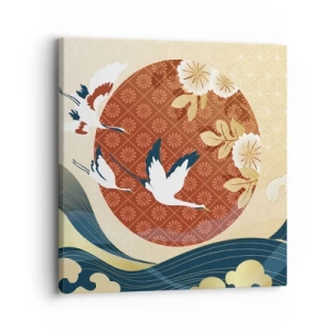 Quadro su tela - Stampe su Tela - Favola giapponese - 30x30 cm