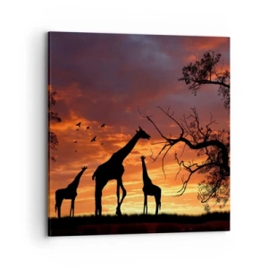 Quadro su tela - Stampe su Tela - Piccola cena tra amici - 70x70 cm