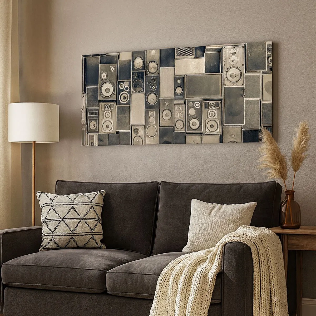 Quadro su tela - Stampe su Tela - Armonia di suoni - 100x40 cm