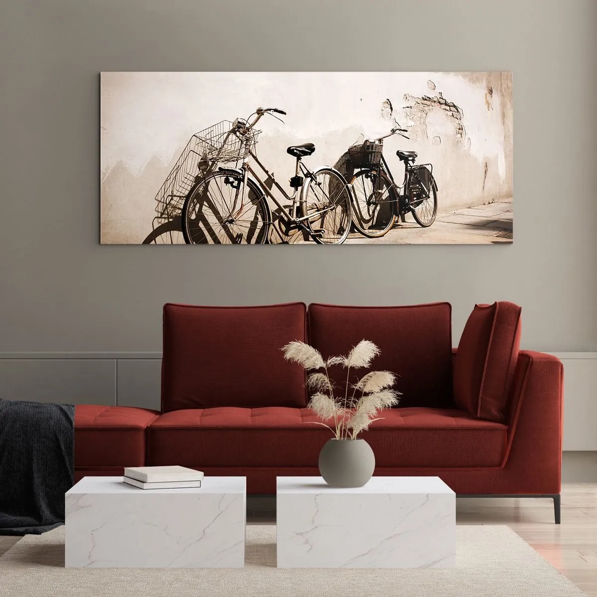 Quadro su vetro - L'indimenticabile bellezza del passato - 100x40 cm