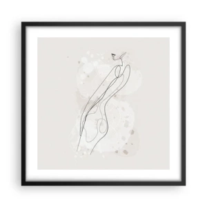 Poster in cornice nera - Errando con lo sguardo - 50x50 cm