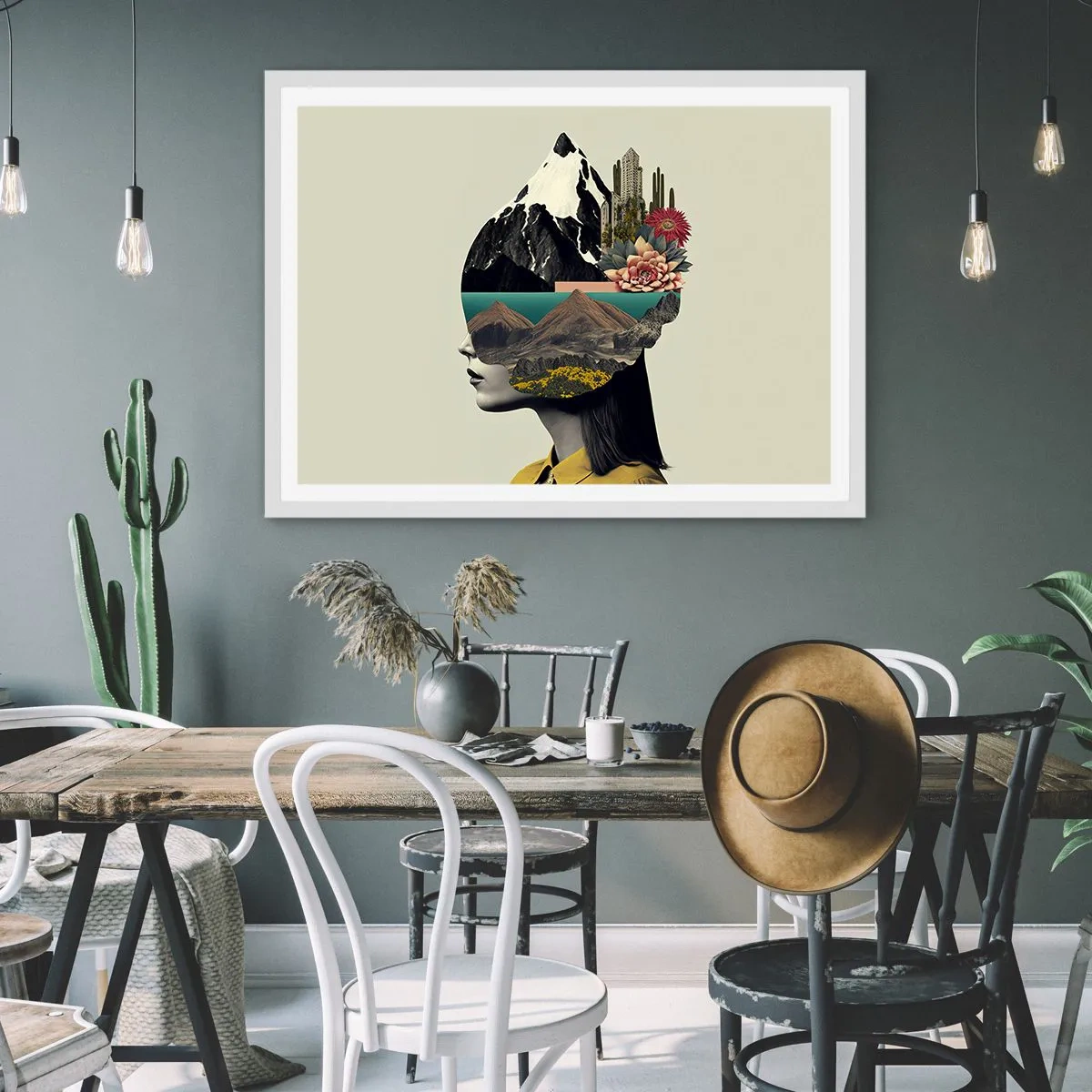 Poster in cornice bianca - La donna è sempre un mistero - 100x70 cm