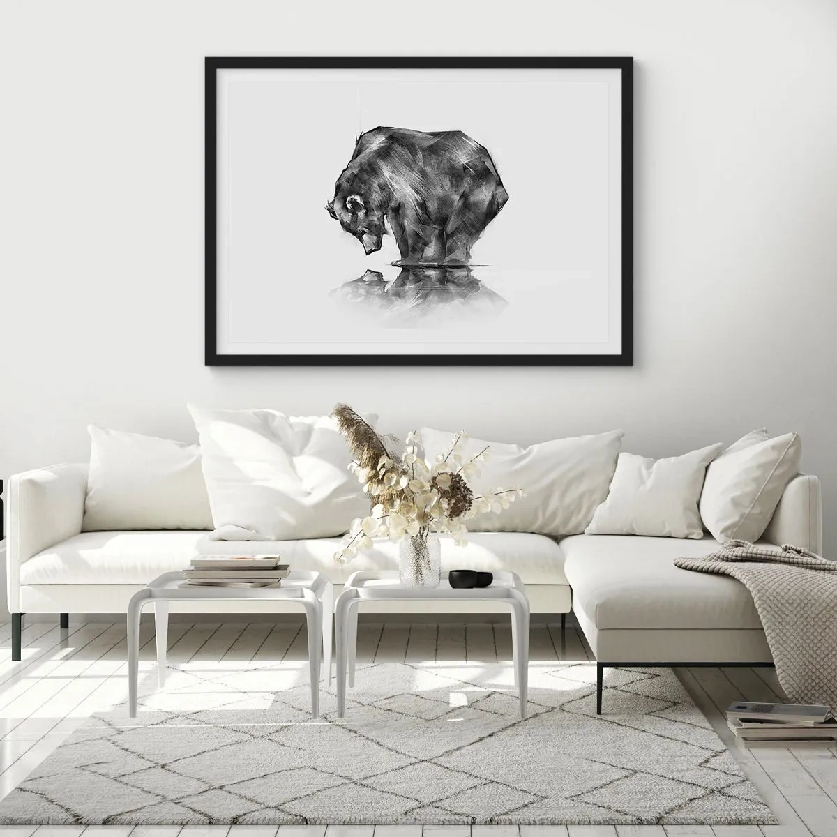 Poster in cornice nera - Fa piacere vedere chi ci è caro - 50x40 cm