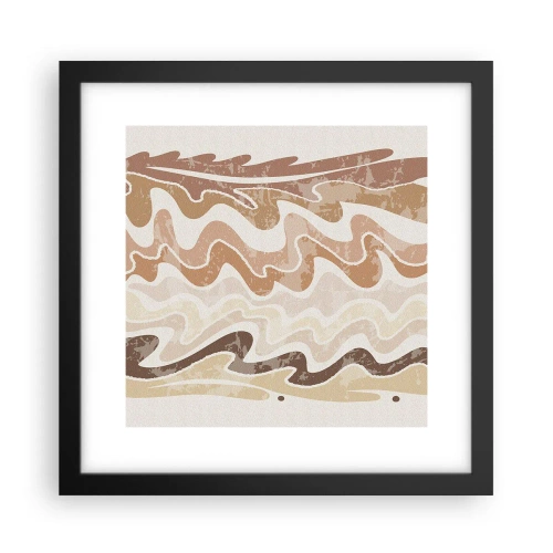 Poster in cornice nera - Buona energia - buone emozioni - 30x30 cm