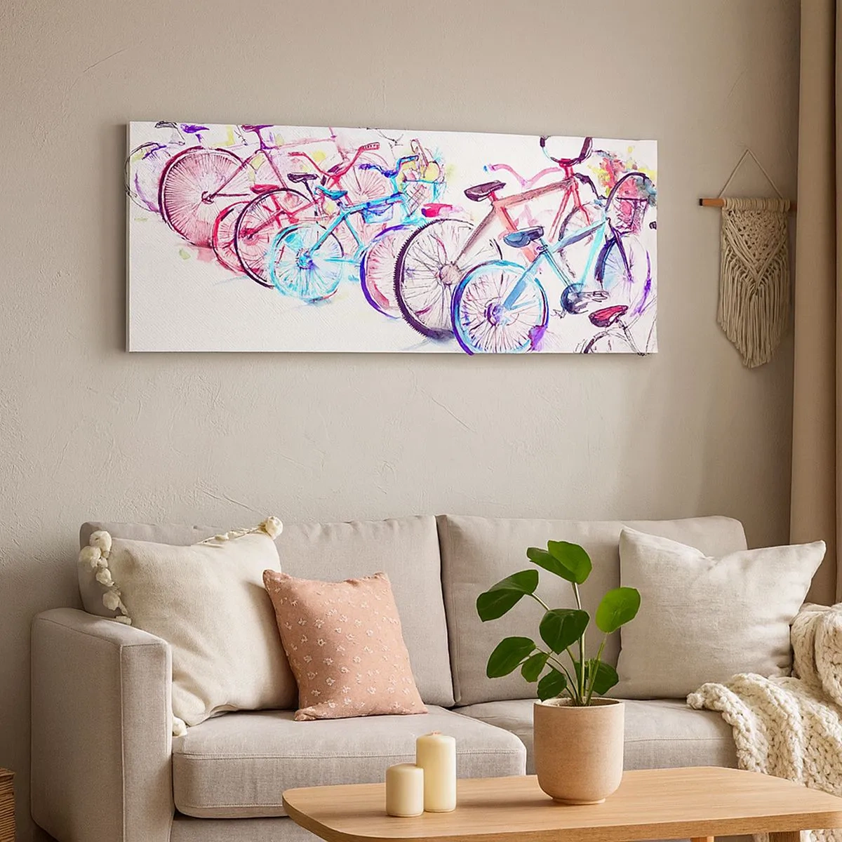 Quadro su tela - Stampe su Tela - La riunione del club Antimoto - 100x40 cm