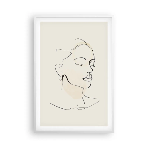 Poster in cornice bianca - Linea sicura - 61x91 cm