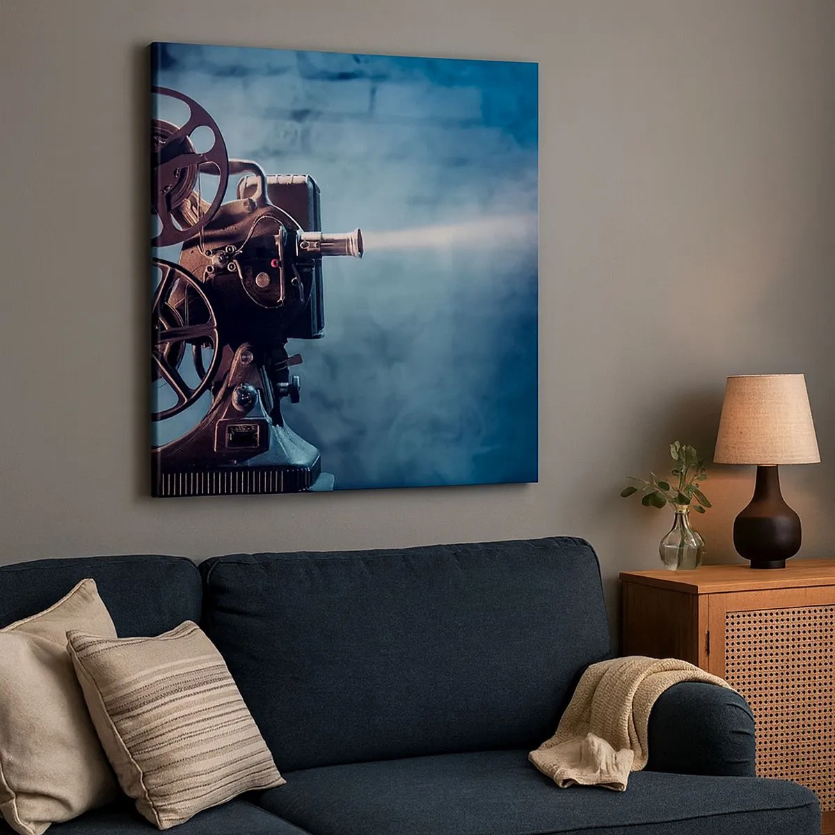 Quadro su tela - Stampe su Tela - Nel vecchio cinema - 30x30 cm