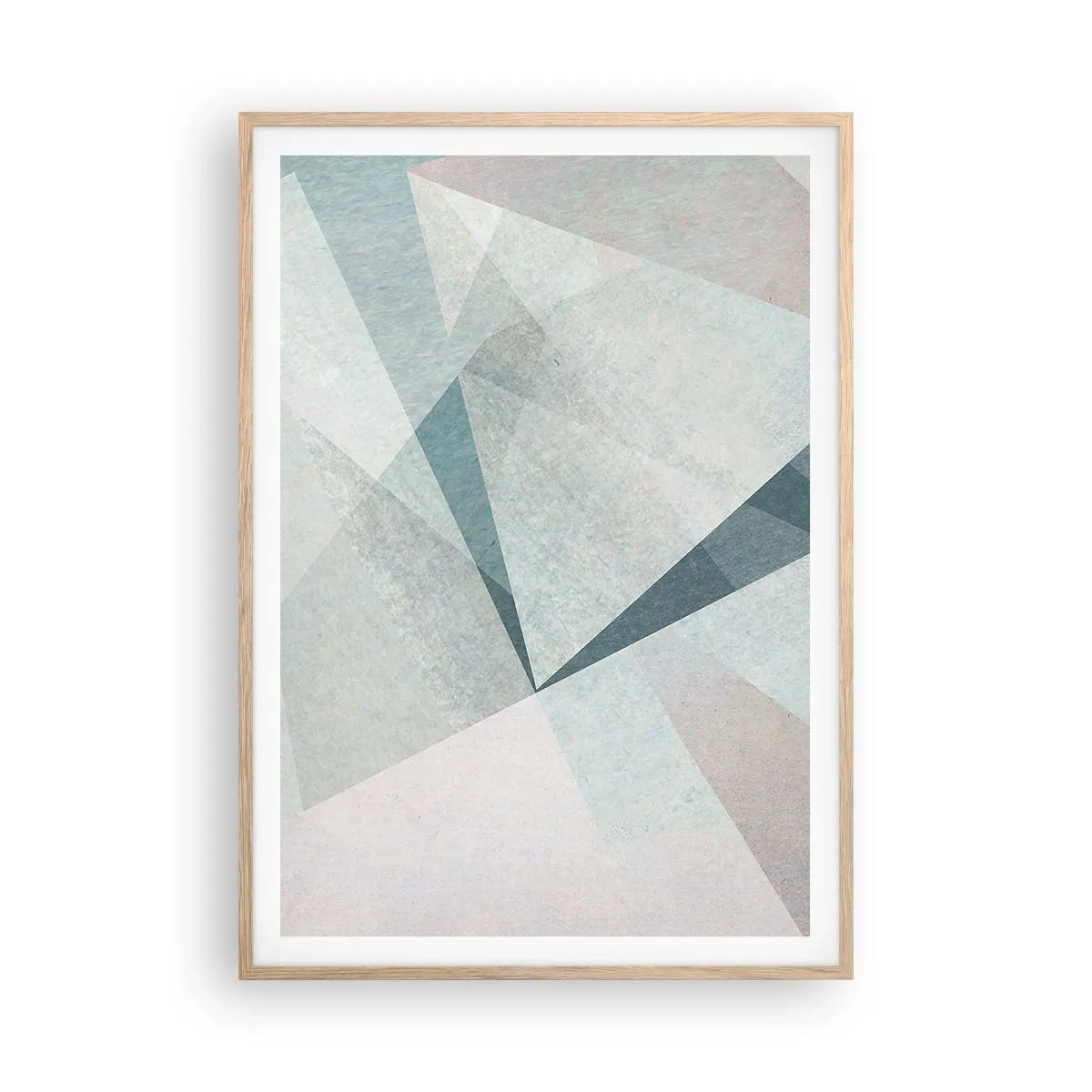 Poster in cornice rovere chiaro - Con calma ma dinamicamente - 70x100 cm