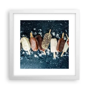 Poster in cornice bianca - Il sapore della calda estate - 30x30 cm