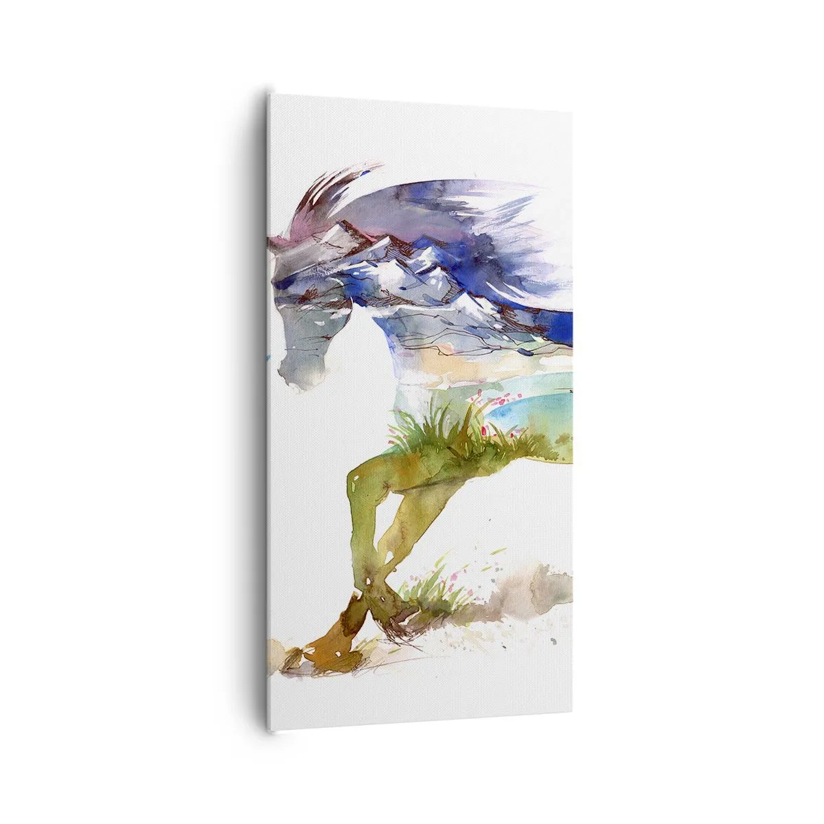 Quadro su tela - Stampe su Tela - Direttamente dal prato al cielo - 65x120 cm