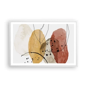 Poster in cornice bianca - Come aria leggera e trasparente - 91x61 cm