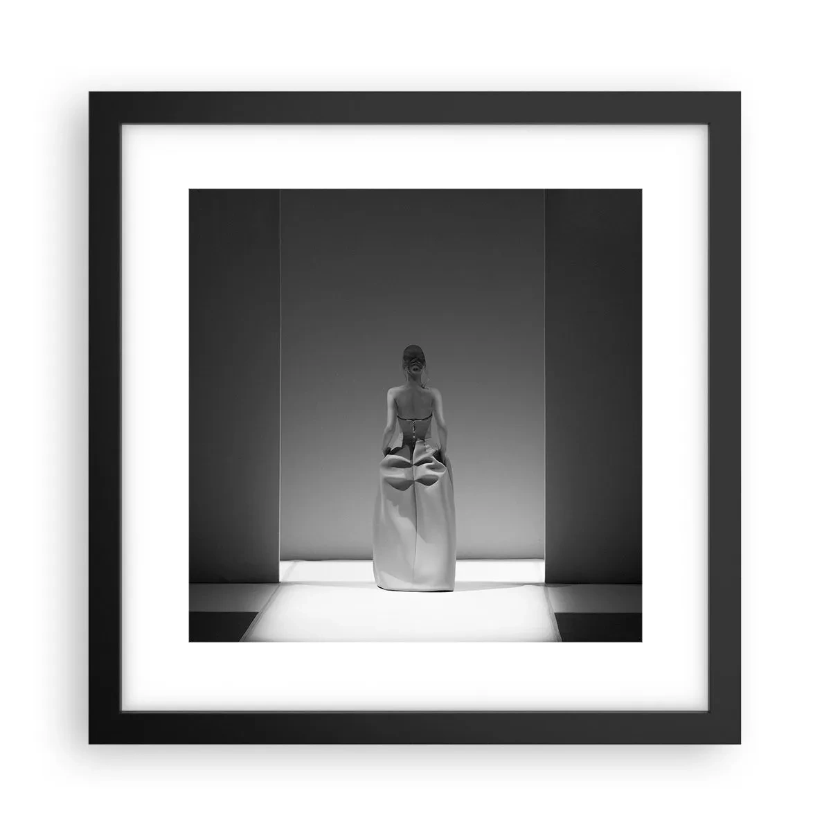Poster in cornice nera - Semplicità raffinata - 30x30 cm