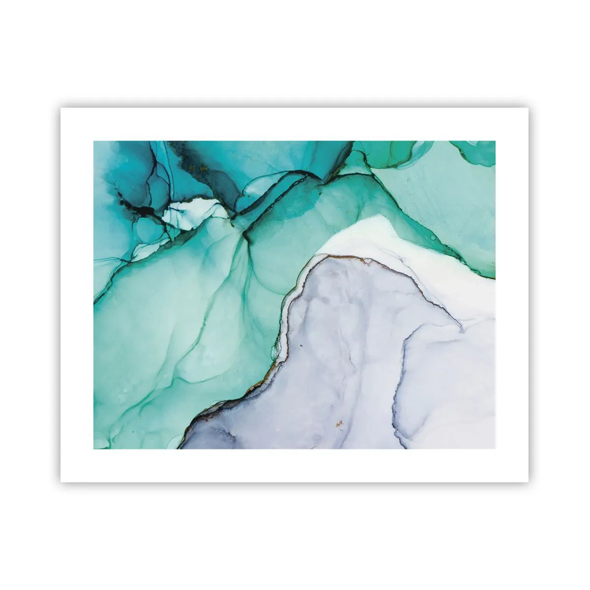 Poster - Studio in turchese - 50x40 cm