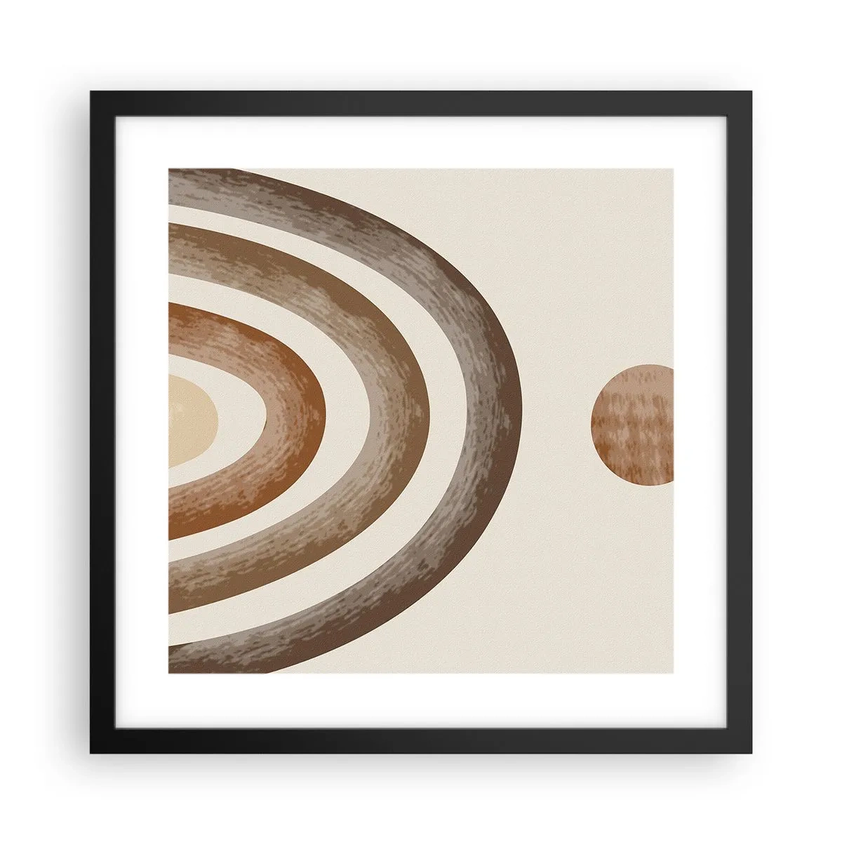 Poster in cornice nera - In una galassia lontana - 40x40 cm