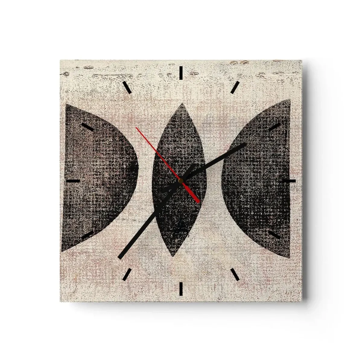 Orologio da parete - Orologio in Vetro - Astrazione etnica - 40x40 cm