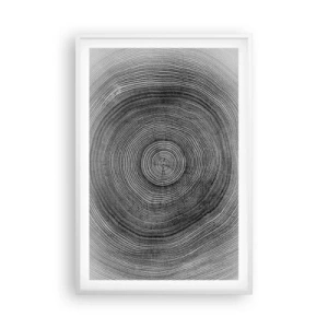 Poster in cornice bianca - I segni del tempo - 61x91 cm