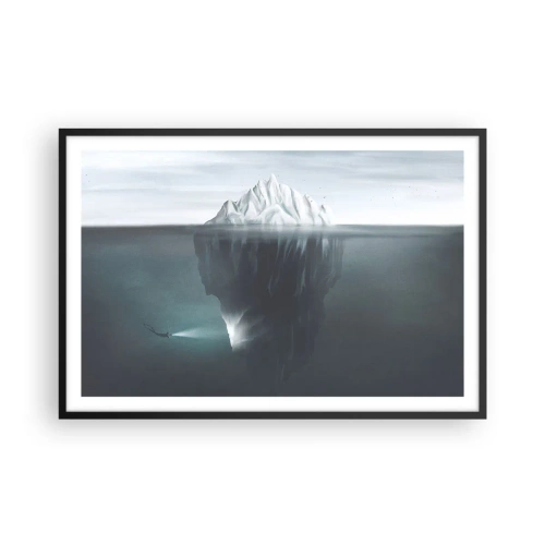 Poster in cornice nera - Mistero sottomarino - 91x61 cm