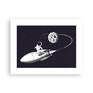 Poster - Surfista spaziale - 40x30 cm
