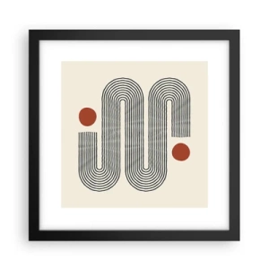 Poster in cornice nera - Dall'inizio alla fine - 30x30 cm