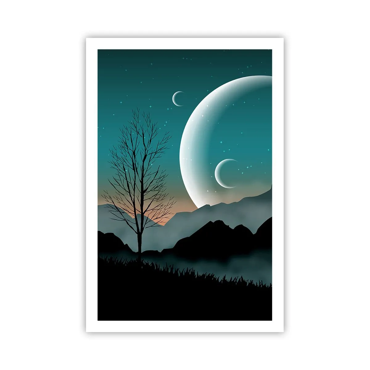 Poster - Il carnevale di una notte stellata - 61x91 cm