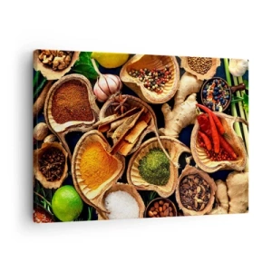 Quadro su tela - Stampe su Tela - Ciotole di spezie di diversi colori - 70x50cm - Prendi quello che vuoi - Decorazione murale moderna per soggiorno e camera da letto ARTTOR