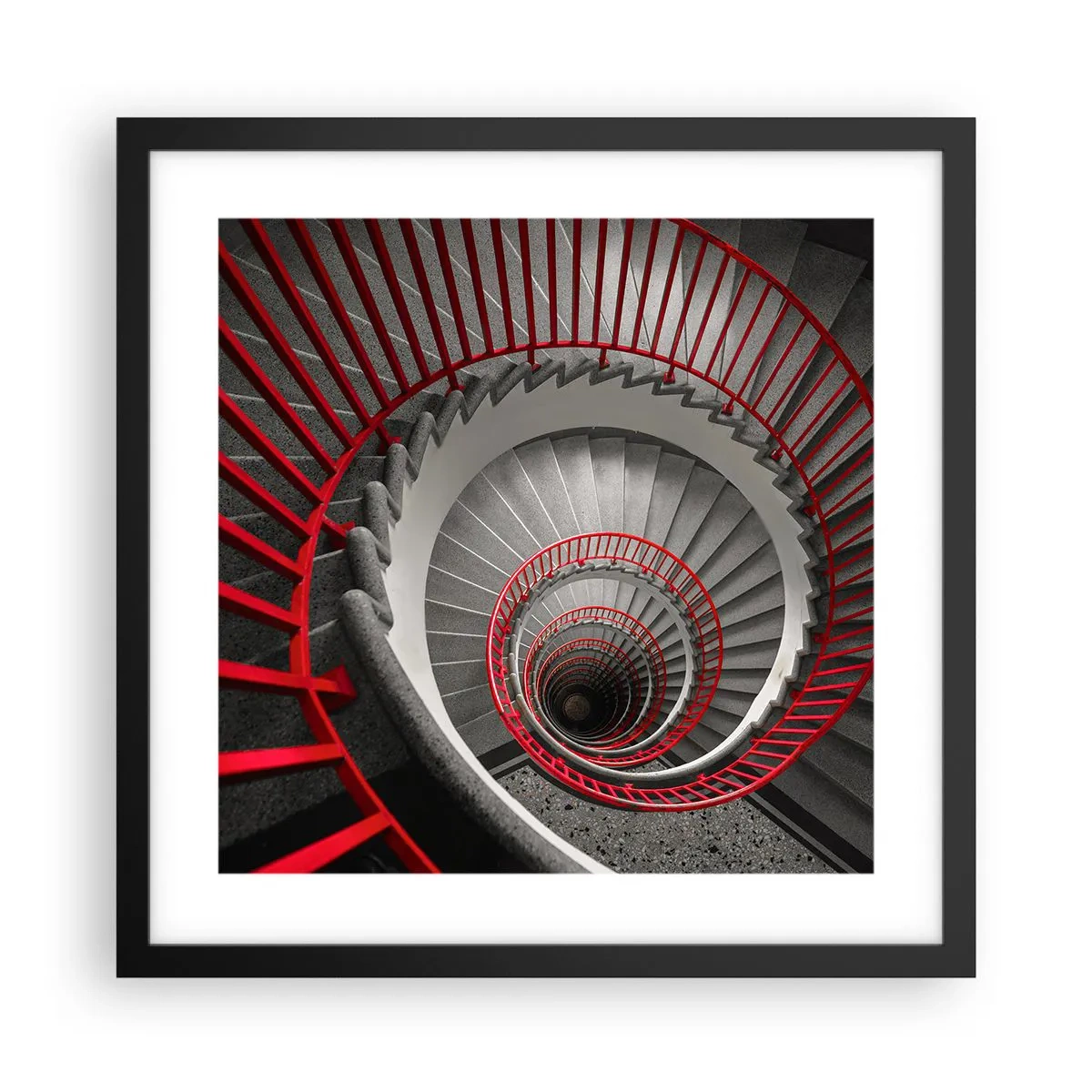 Poster in cornice nera - I giochi dell'architettura - 40x40 cm