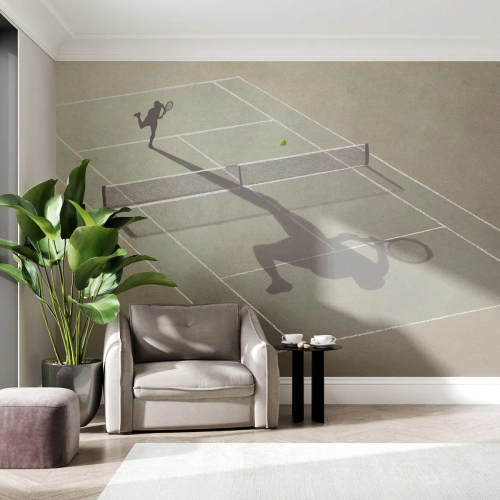 Fotomurali Autoadesivo Deluxe Sticker - Sconfiggere se stesso - Tennis, Tribunali, Sport - 100x70 cm
