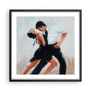 Poster in cornice nera - Il tango dei miei sogni - 50x50 cm