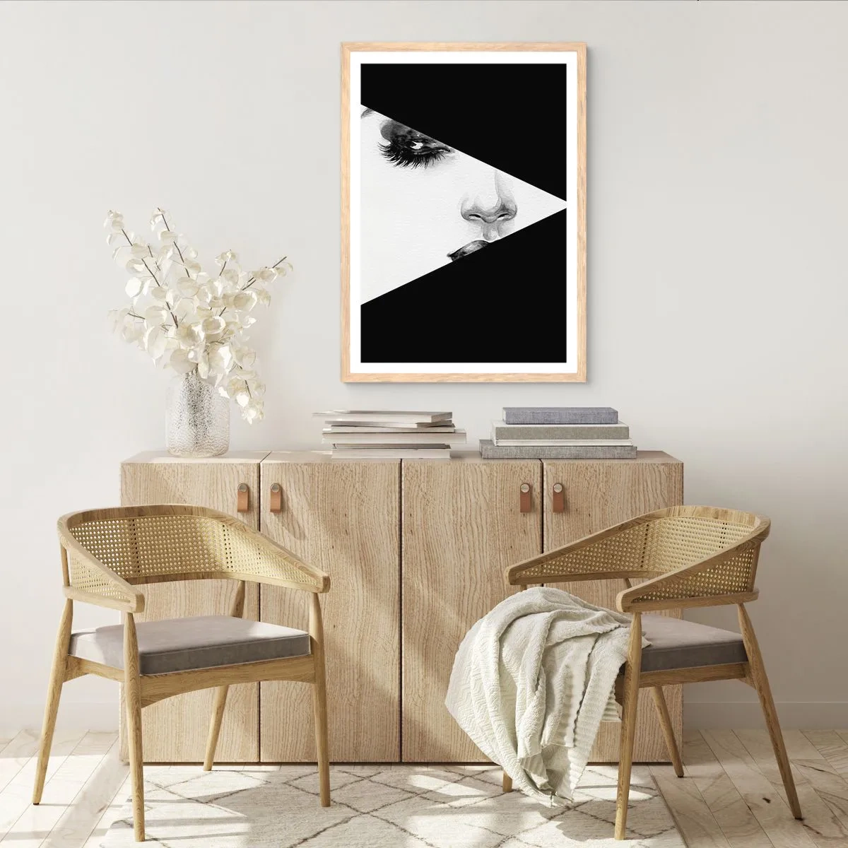 Poster in cornice rovere chiaro - Sempre da scoprire - 50x70 cm