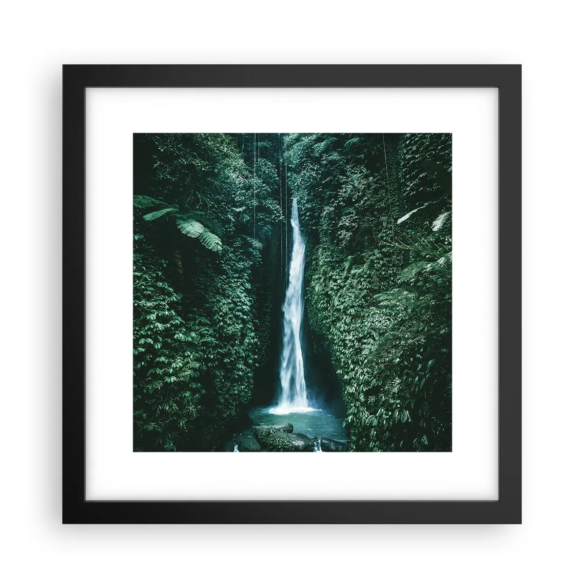 Poster in cornice nera - Terme tropicali - 30x30 cm