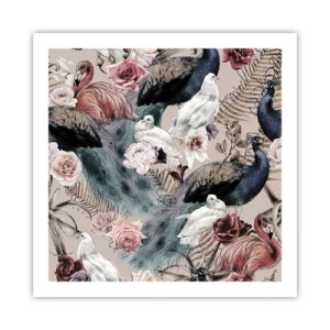 Poster - Nel giardino del palazzo - 60x60 cm