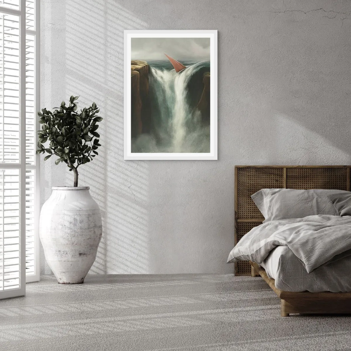 Poster in cornice bianca - Un avvertimento per la vita - 50x70 cm