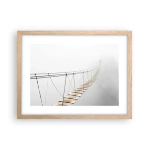 Poster in cornice rovere chiaro - Dove ti porta? - 40x30 cm