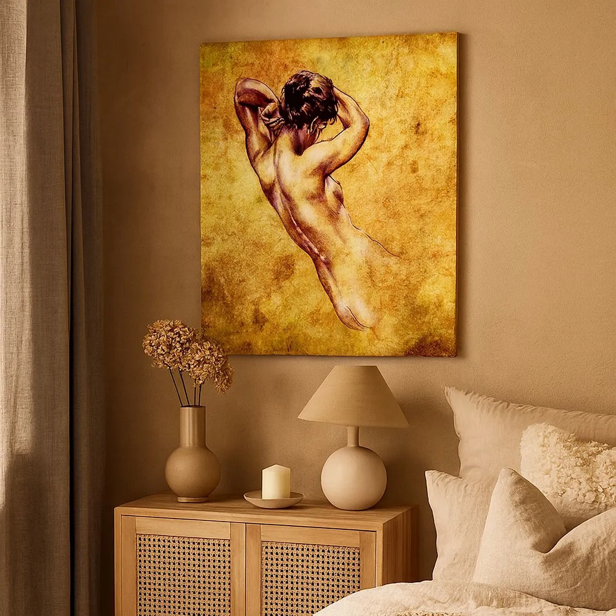 Quadro su tela - Stampe su Tela - Nuda, ma sempre misteriosa - 30x30 cm