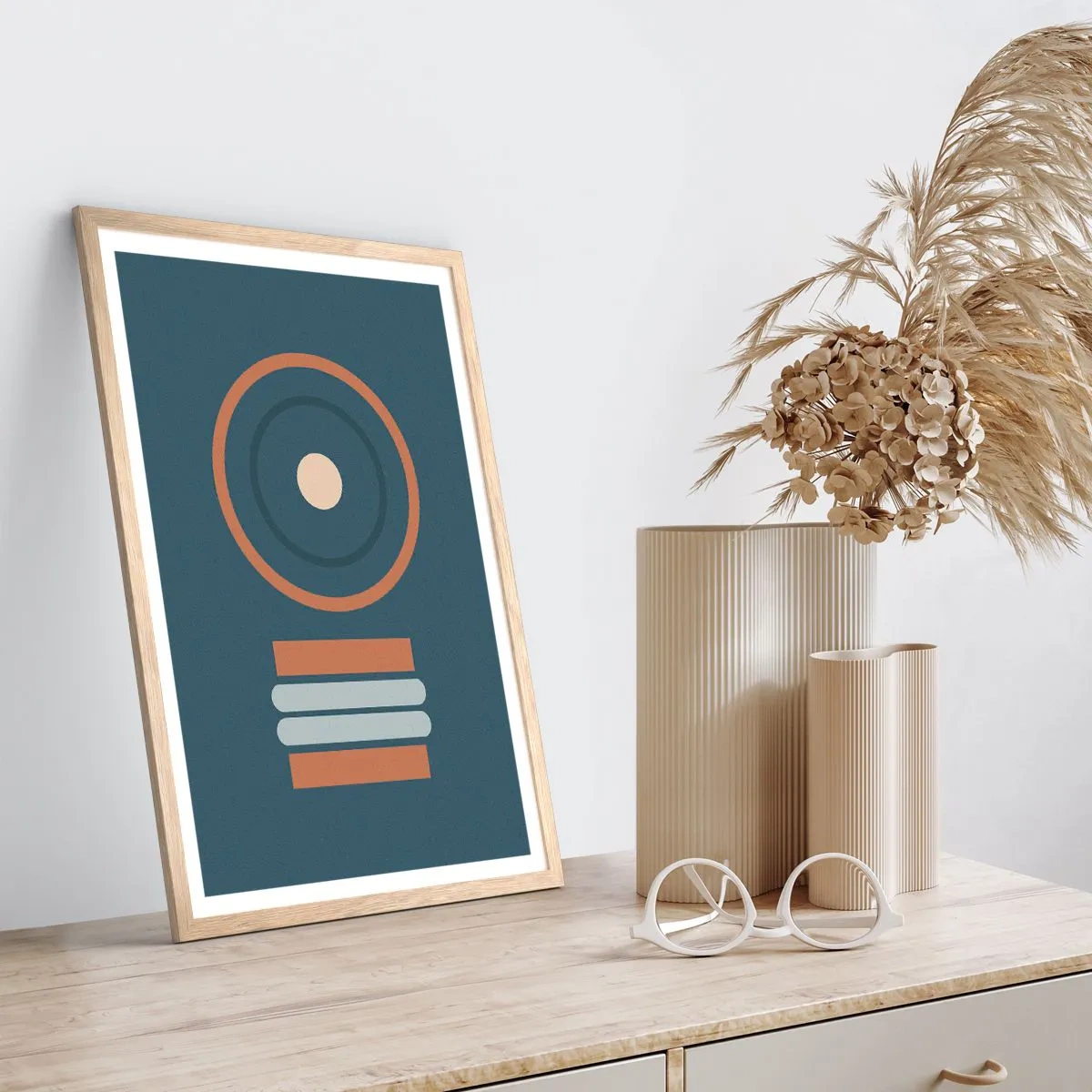 Poster in cornice rovere chiaro - L'essenza delle cose - 50x70 cm