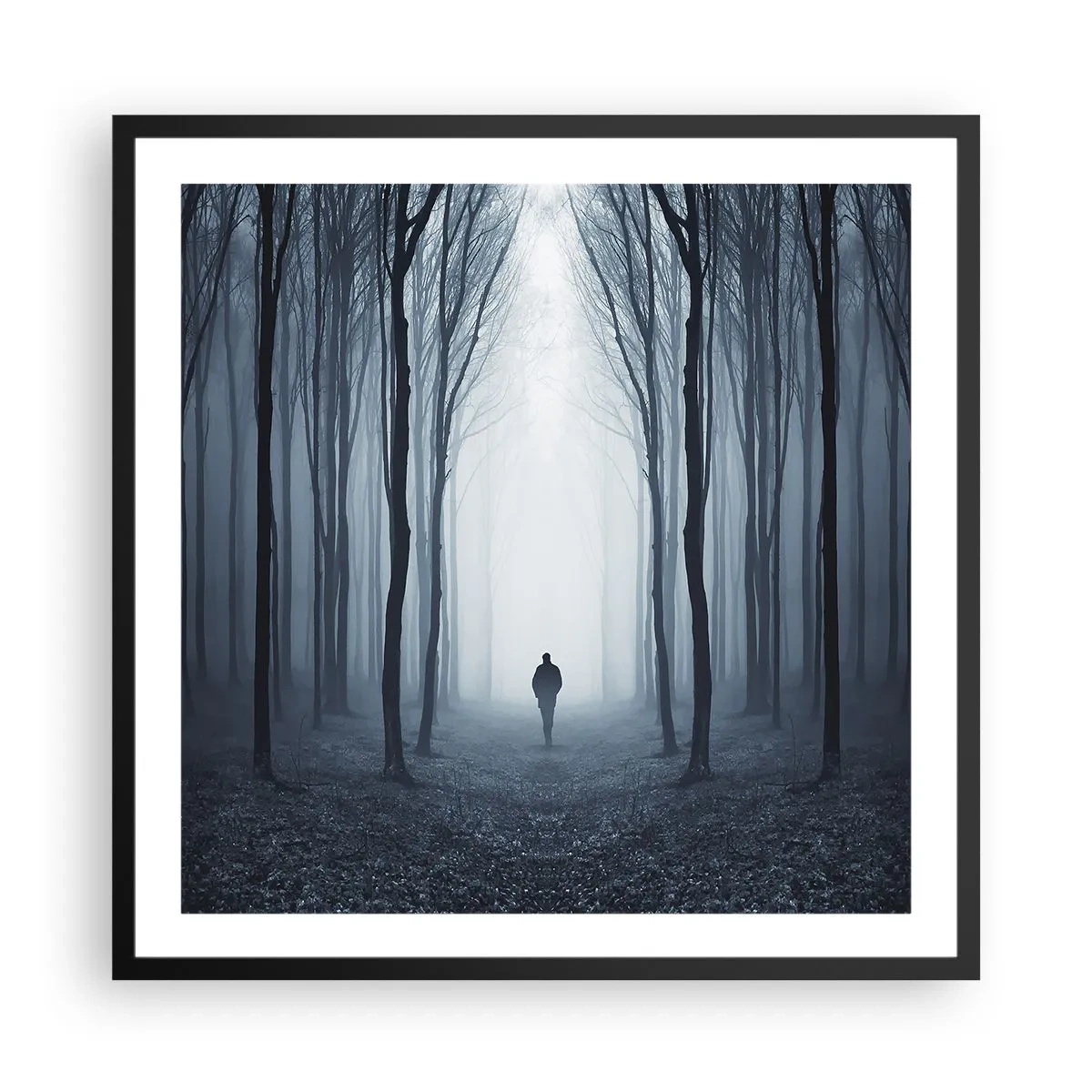 Poster in cornice nera - E tutto è semplice e chiaro - 60x60 cm