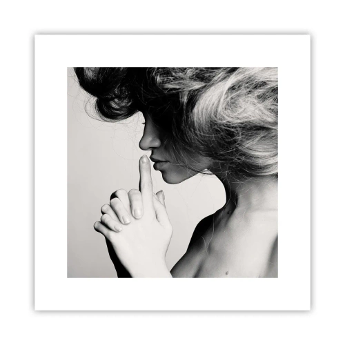 Poster - Ascoltando se stessa - 30x30 cm