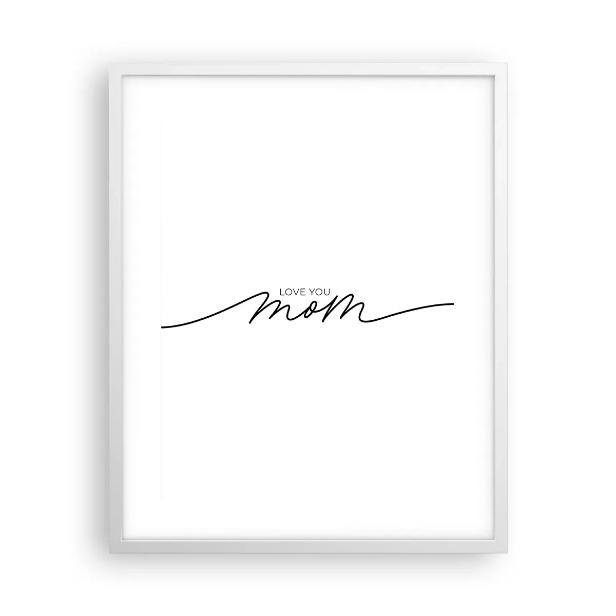 Poster in cornice bianca - Grande commozione - 40x50 cm